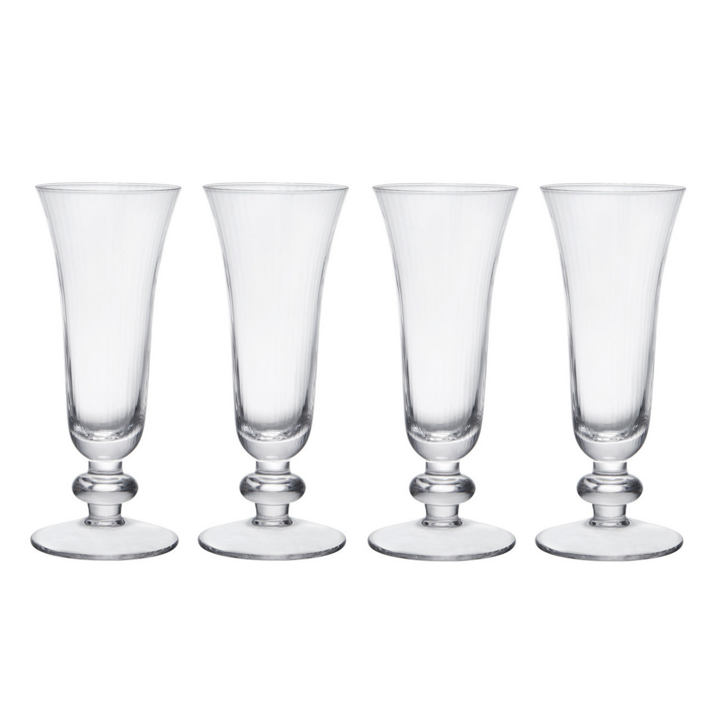 Salerno Crystal Champagne set